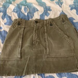 Free people army green military skirt size 4
